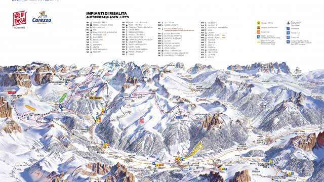 Skigebiet Val di Fassa Skigebiet Val di Fassa